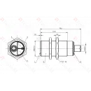 Емкостной датчик Balluff BCS M30B4I2-POC15D-S04K